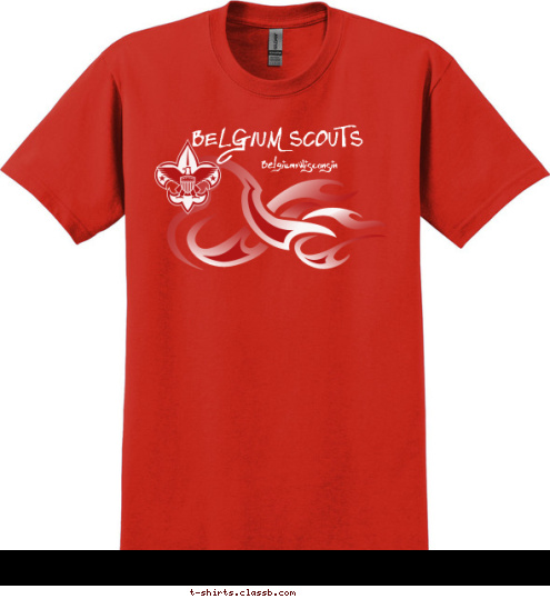 Belgium,Wisconsin BELGIUM SCOUTS T-shirt Design 