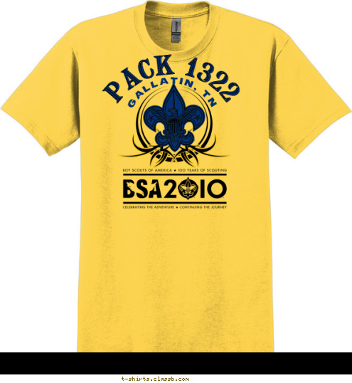 PACK 1322 GALLATIN, TN T-shirt Design 