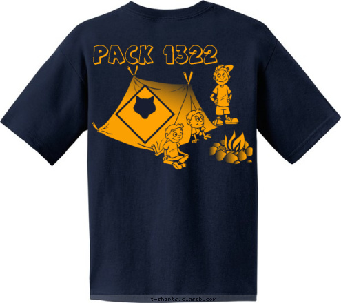 Pack 16 Station Camp Elem
PACK 1322
Gallatin, TN
Cherokee District PACK 1322 T-shirt Design 