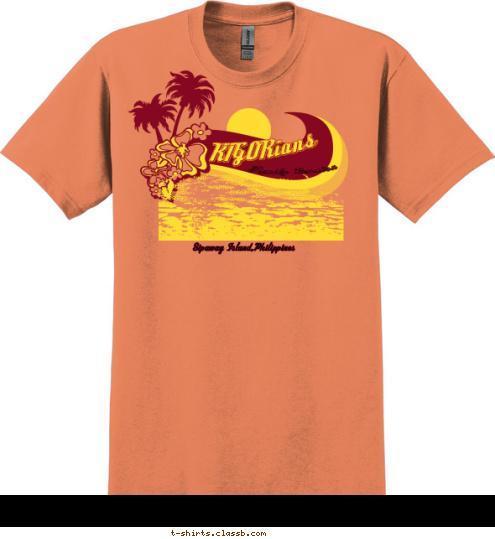 Sipaway Island,Philippines Family Reunion RIGORians T-shirt Design 