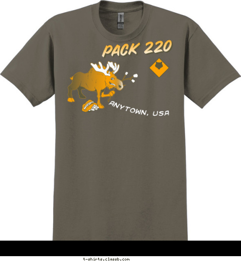 PACK 220 ANYTOWN, USA T-shirt Design 