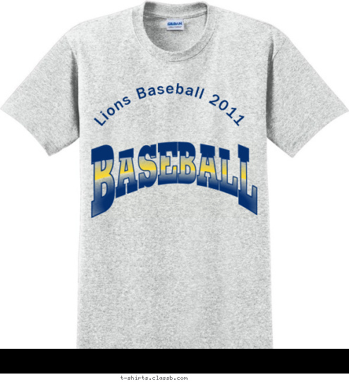 Lions Baseball 2011 T-shirt Design 