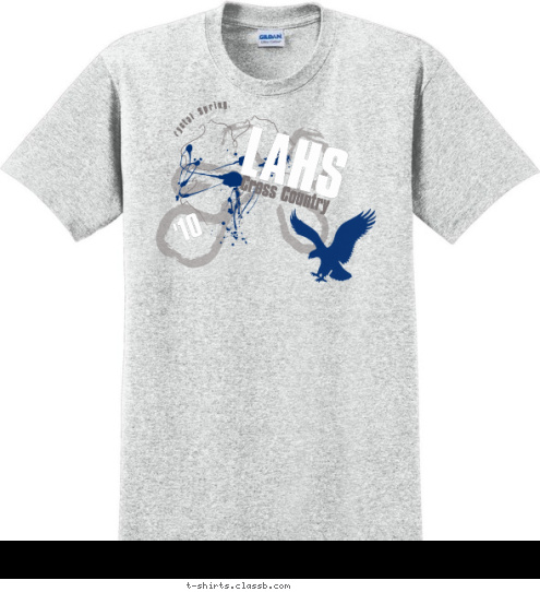 Your text here! Cross Country LAHS '10 Crystal Springs T-shirt Design XC 2010 #4