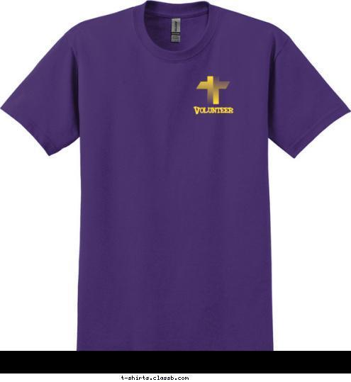 Lighting the fire through service Christ's Church Foodbank & Clothing Closet Volunteer T-shirt Design 