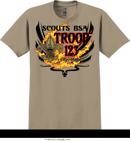 TROOP City, State TROOP
123 Boy Scout T-shirt Design SP2149