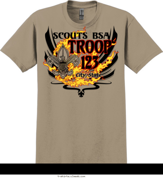Troop Forge in Fire Shirt T-shirt Design