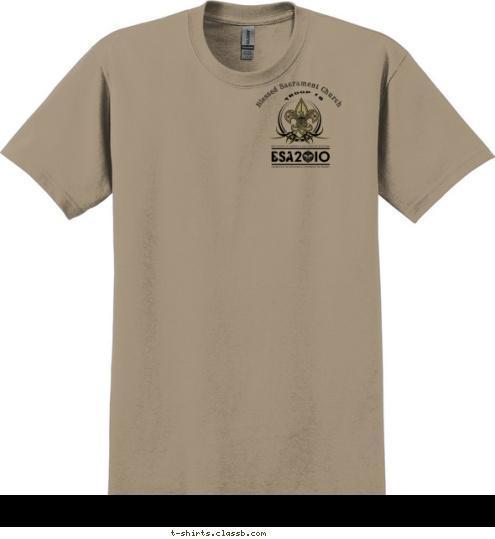 Blessed Sacrament Church TROOP 16 T-shirt Design 