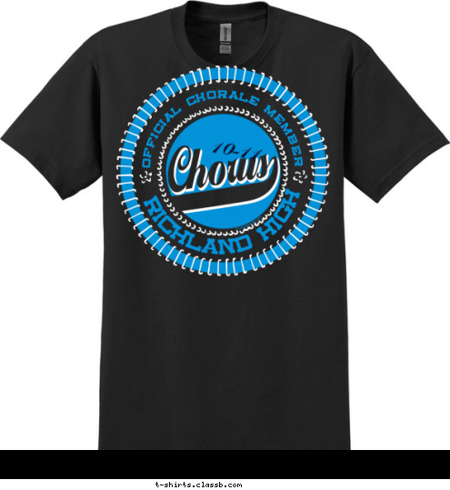 10-11 RICHLAND HIGH OFFICIAL CHORALE MEMBER T-shirt Design 