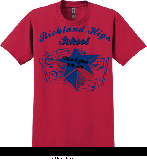 Year of the Showstoppers 11 COLTON:SPIRIT LEADER Choir Officer
2010-2011 School School Richland High T-shirt Design 