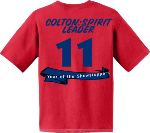 Year of the Showstoppers 11 COLTON:SPIRIT LEADER Choir Officer
2010-2011 School School Richland High T-shirt Design 