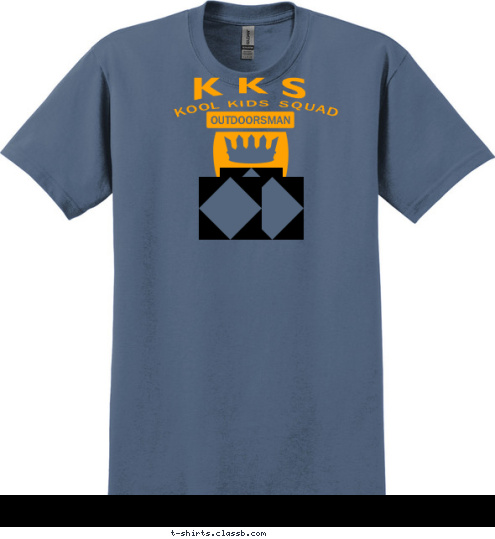 OUTDOORSMAN KOOL KIDS SQUAD K K S T-shirt Design 