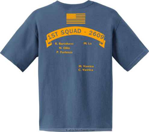 C. Vavrica M. Vavrica M. Lu P. Forlenza N. Dilio R. Bartolucci 1ST SQUAD - 2609 OUTDOORSMAN KOOL KIDS SQUAD K K S T-shirt Design 