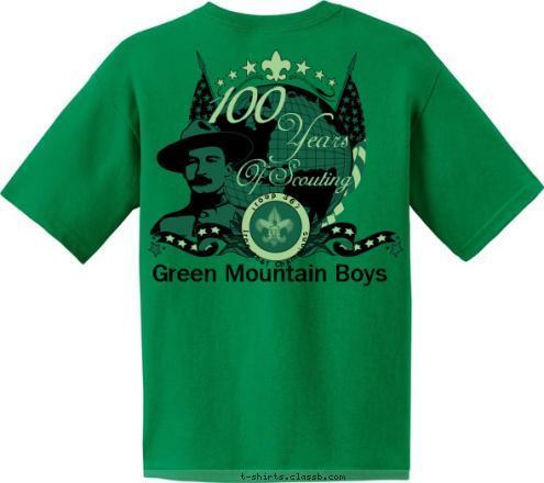 Iron Chef Champions Palmer Alaska 2010 Troop 367 Green Mountain Boys Boy Scout Troop 367 Of Scouting Years 100 T-shirt Design 