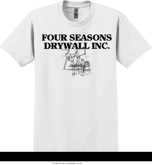 FOUR SEASONS DRYWALL INC. T-shirt Design 