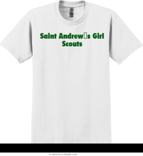 Saint Andrew's Girl Scouts T-shirt Design 