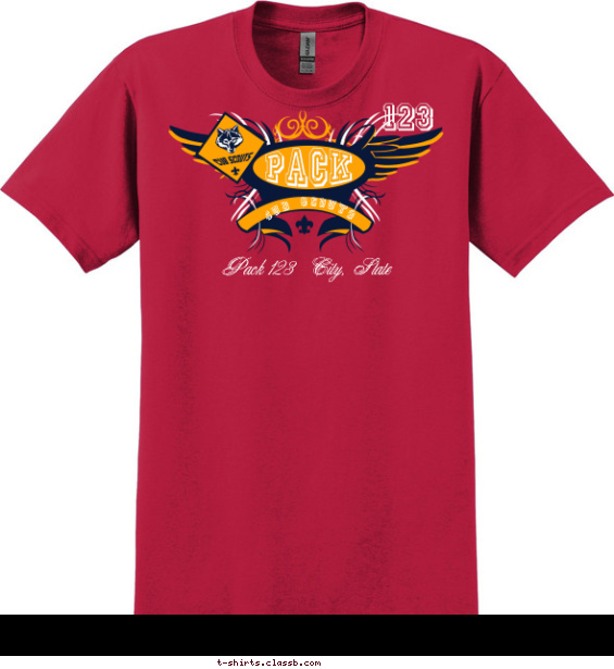 Flying Cub Scout Pack Shirt T-shirt Design