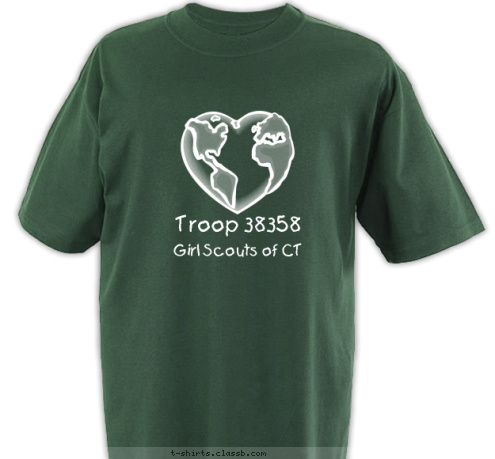 Girl Scouts of CT Troop 38358 T-shirt Design 