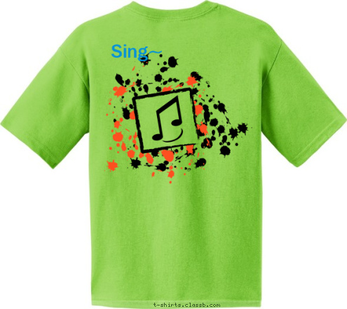 Your text here! Sing~ 2010-2011 Doniphan Middle School Choir T-shirt Design 