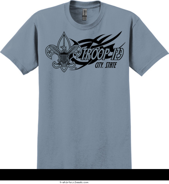 Tribal BSA Troop Shirt T-shirt Design