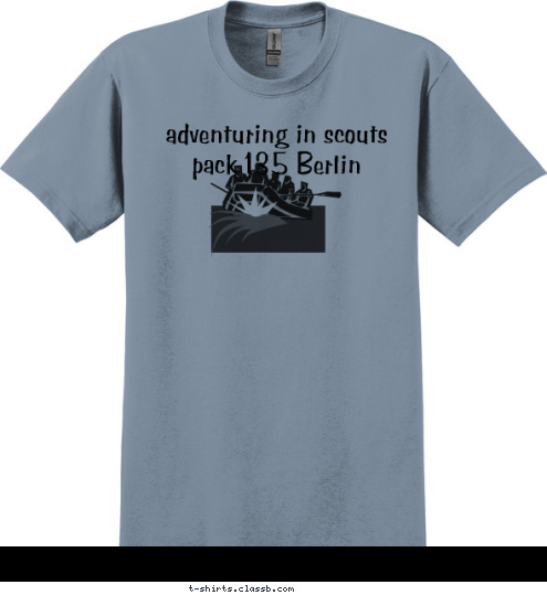 adventuring in scouts pack 135 Berlin T-shirt Design 