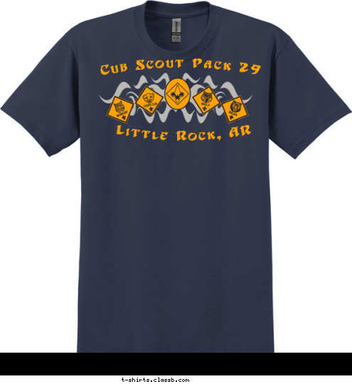 Little Rock, AR Cub Scout Pack 29 T-shirt Design 