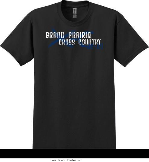 GOPHER  CC GRAND PRAIRIE 08-09 CROSS COUNTRY T-shirt Design 