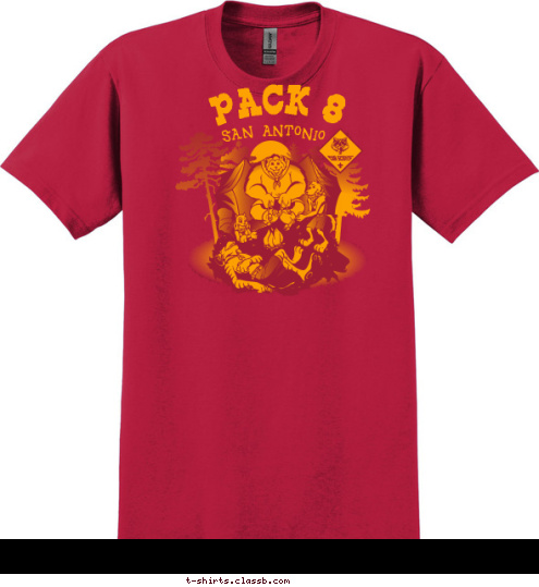 San Antonio      PACK 8 T-shirt Design 