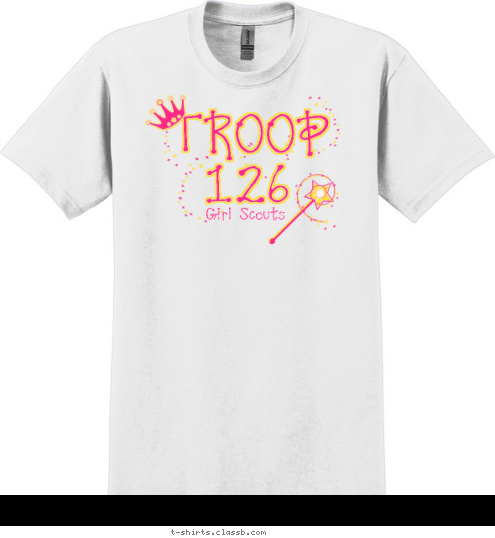 TROOP 126 Girl Scouts T-shirt Design 