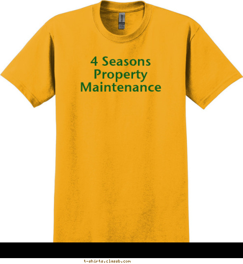 4 Seasons Property Maintenance T-shirt Design 