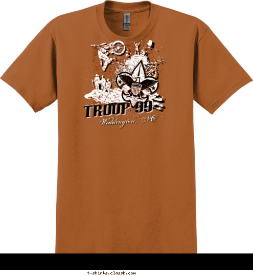 Weddington, NC TROOP 99 T-shirt Design 