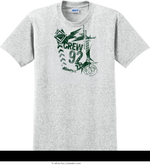 CREW
 INDIANAPOLIS, 92 T-shirt Design 