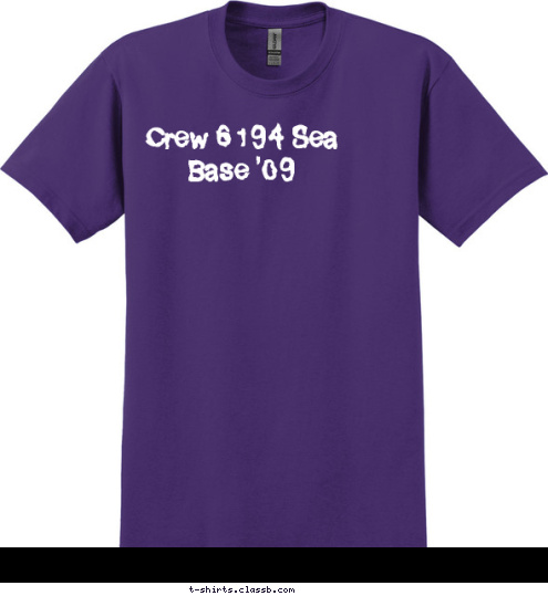 Crew 6194 Sea Base '09 T-shirt Design 