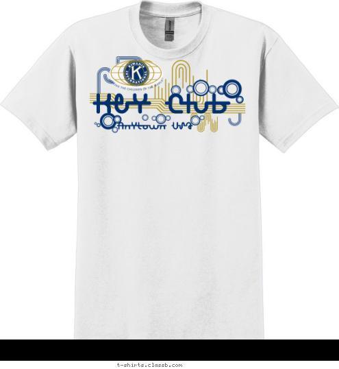 Anytown Usa Key Club T-shirt Design 