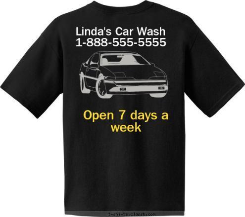 Miami, FL  Don's Car Detailing 301 Troop Don's Car Detailing Don's Car Detailing New Text 1-800-555-5555 1-800-851-5555 Don's Car Wash 322 Union, New Jersey  Troop V A Open 7 days a week Linda's Car Wash
1-888-555-5555 800-555-5555 CAR WASH T-shirt Design 