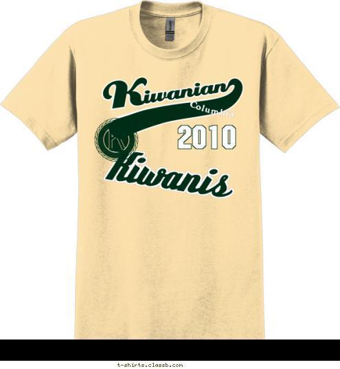 Kiwanis 2010 Columbia District of T-shirt Design 