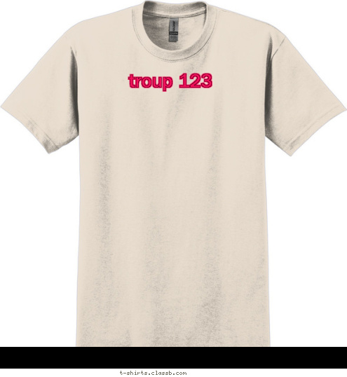 troup 123
 T-shirt Design 