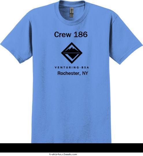 Rochester, NY Crew 186 T-shirt Design 