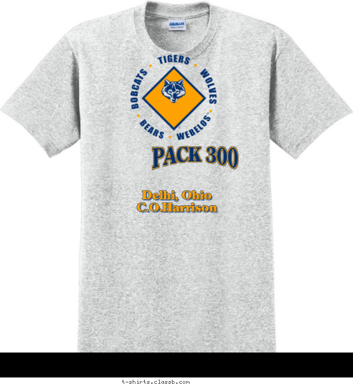 Delhi, Ohio
C.O.Harrison PACK 300 T-shirt Design 