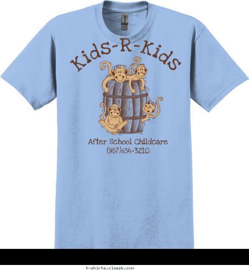 After School Childcare
(987)654-3210 Kids-R-Kids T-shirt Design 