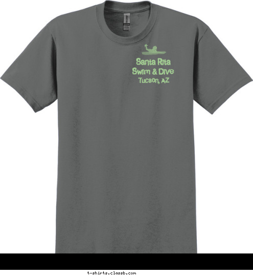 Tucson, AZ Santa Rita Swim & Dive Santa Rita So hot, we glow in the dark! Swimming & Diving T-shirt Design 