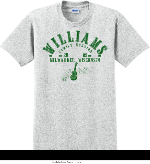 WILLIAMS 09 20 MILWAUKEE, WISCONSIN FAMILY REUNION T-shirt Design 