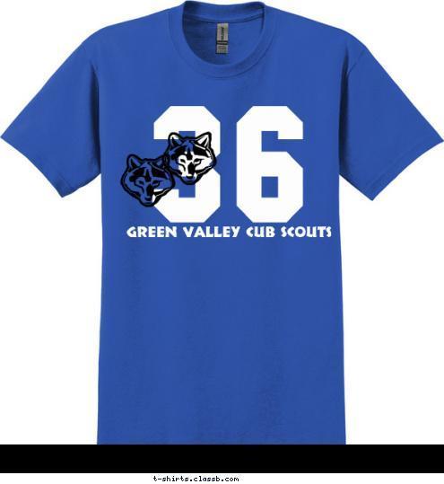 36 Green Valley Cub Scouts T-shirt Design 