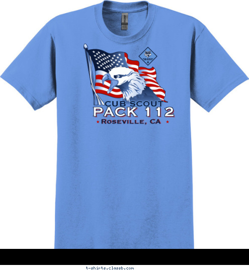 CUB SCOUT PACK 112 Roseville, CA T-shirt Design 