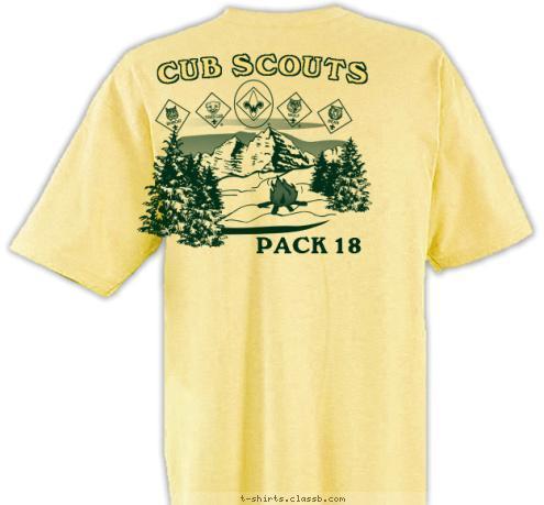 CUB SCOUTS PACK 18 San Marcos, Texas PACK 18 San Marcos, Texas T-shirt Design 