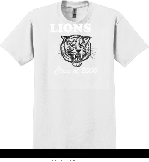 Class of 2000 LIONS T-shirt Design 