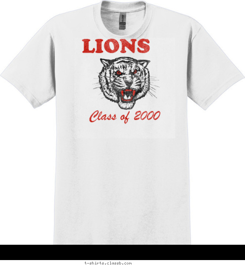 Class of 2000 LIONS T-shirt Design 