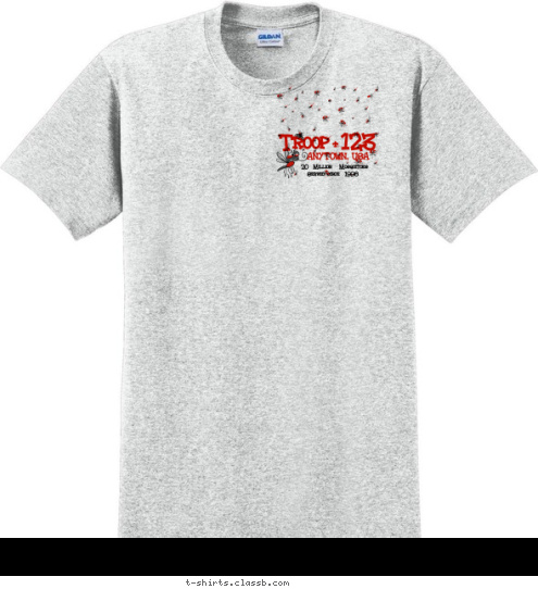 Served since  1998 ANYTOWN, USA Troop 123 20  Million   Mosquitoes  T-shirt Design 