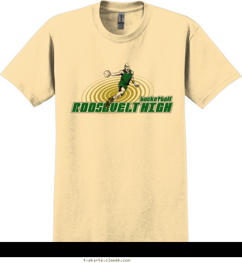 basketball ROOSEVELT HIGH T-shirt Design SP1253