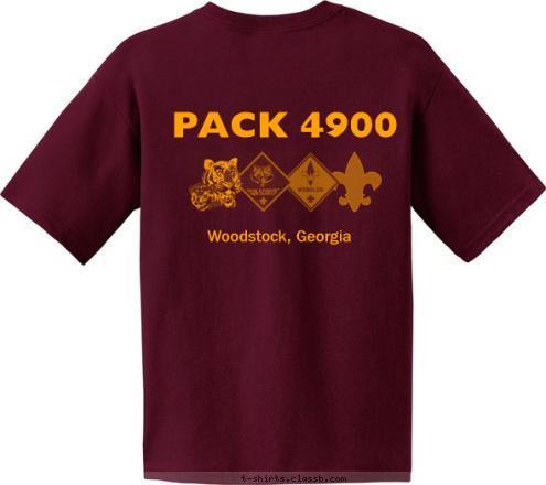 WOODSTOCK, GEORGIA ST. MICHAEL THE ARCHANGEL Woodstock, Georgia PACK 4900 Pack 4900 T-shirt Design 