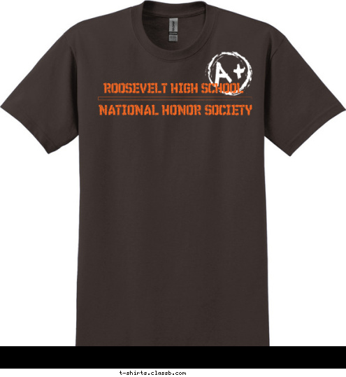 NATIONAL HONOR SOCIETY ROOSEVELT HIGH SCHOOL T-shirt Design sp1706